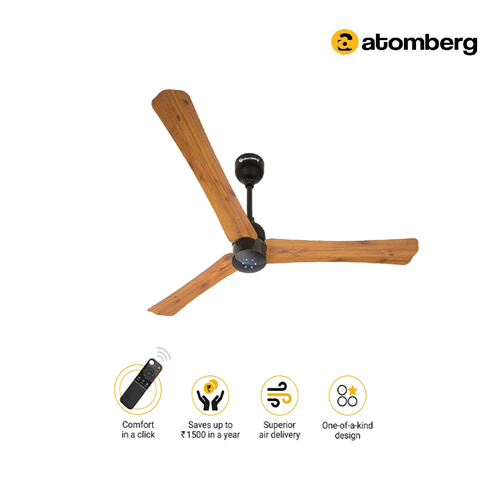 Atomberg Renesa Smart Plus Golden oakwood ( Wooden Finish)