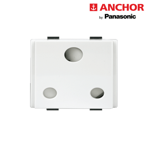 2M 16A ISI 3Pin Round Socket 289316 ( WHITE)
