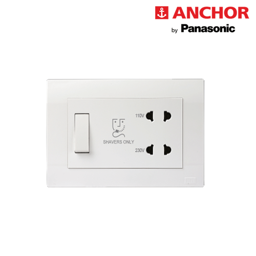 4M 110V/230V Shaver Socket with Transformer 289327 ( WHITE)