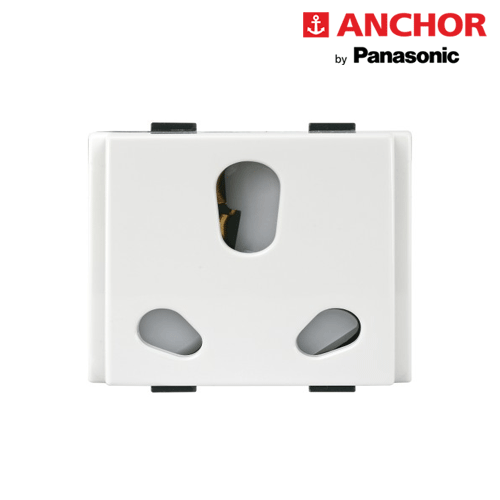 2M 6A /16A ISI Twin Socket 289368 ( WHITE)