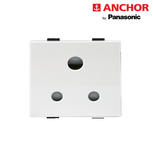 2M 6A 3Pin ISI Round Socket 289330 ( WHITE)