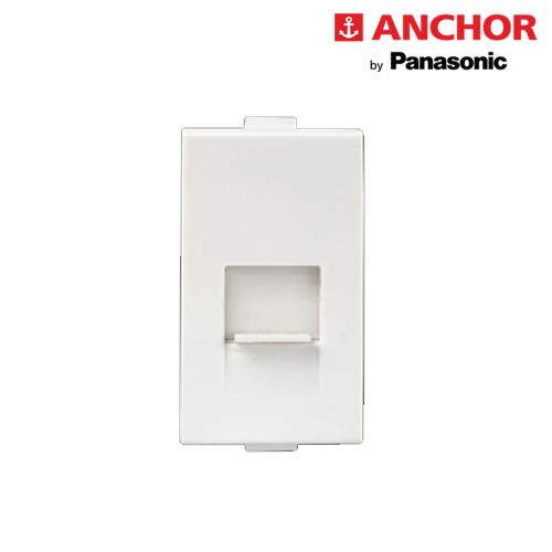1M RJ-11 Telephone Socket with Shutter 289611 ( WHITE)