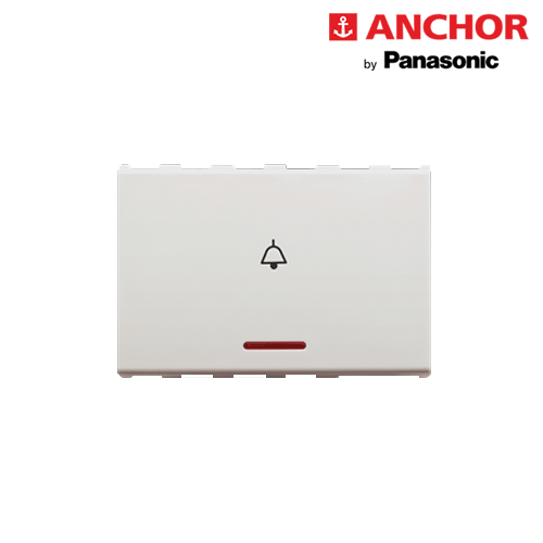 3M 10A Bell Push Switch with Ind 66333 ( WHITE)