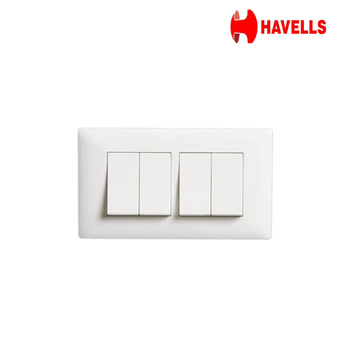 Havells Crab Tree Athena Classic PC 2M Modular Combined Plate - ACAPNCWV04