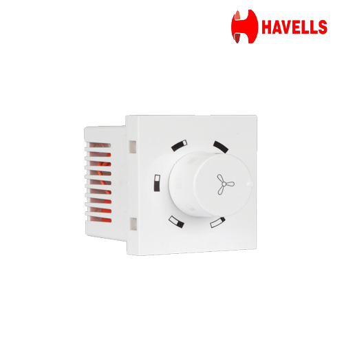 Havells Crab Tree Athena Classic 2M Fan Regulator 8 Step (Rectangle) - ACNRFHW008