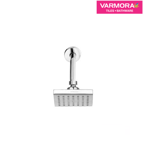 Shower Set Over Head Shower Single Flow SQ 100X100MM & arm 20MM Long with Rubit Cleaning System - FS02007